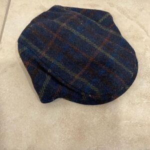 Little kids wool Plaid Wool  Cap